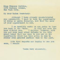 Letter: 1933 March 2