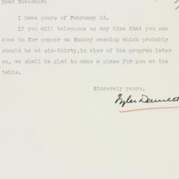 Letter: 1937 February 16