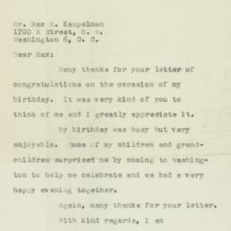 Letter: 1956 April 2