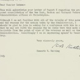 Letter: 1951 August 15