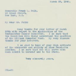 Letter: 1940 March 28
