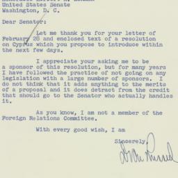 Letter: 1956 March 1
