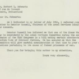 Letter: 1955 August 5