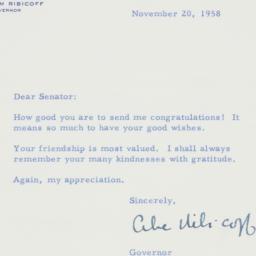 Letter: 1958 November 20