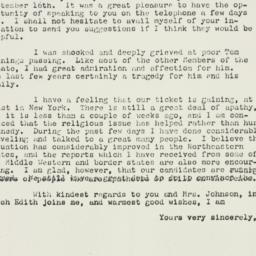 Telegram: 1960 September 26