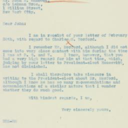 Letter: 1933 February 28
