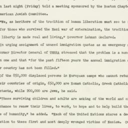 Press Release: 1947 May 17
