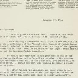 Letter: 1946 December 19