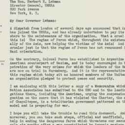 Letter: 1946 January 29