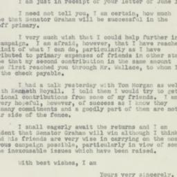 Letter: 1950 June 16