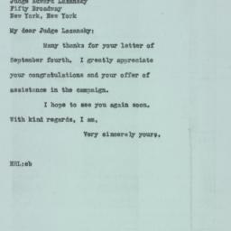 Letter: 1946 September 21