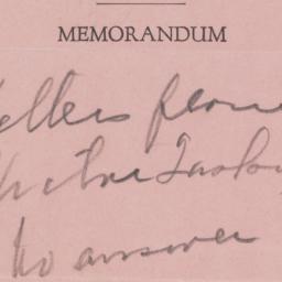 Memorandum: n.d.