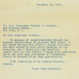 Letter: 1938 November 12