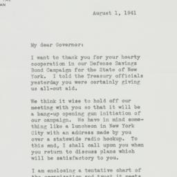 Letter: 1941 August 1