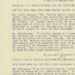 Letter: 1922 May 1