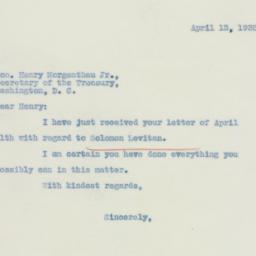 Letter: 1935 April 13