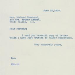 Letter: 1939 June 22