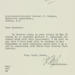 Letter: 1932 June 14