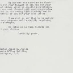 Letter: 1963 March 16