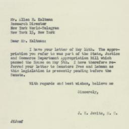 Letter: 1953 June 2