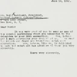 Letter: 1940 June 14