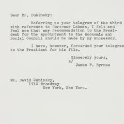 Letter: 1947 January 9