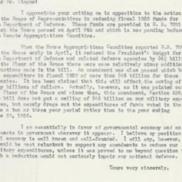 Letter: 1952 June 4