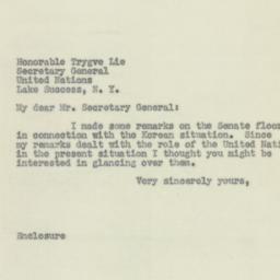 Letter: 1950 October 7