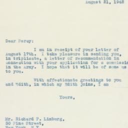 Letter: 1942 August 21