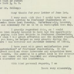 Letter: 1951 June 5