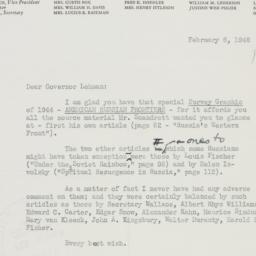 Letter: 1946 February 6