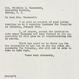 Letter: 1932 January 26