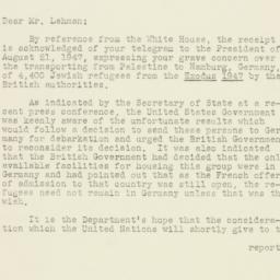 Letter: 1947 September 17