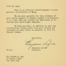 Letter: 1950 October 19