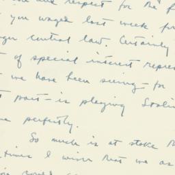 Letter: 1951 July 2