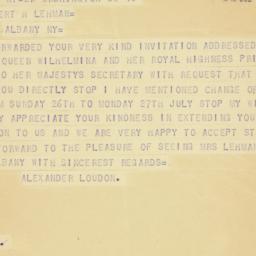 Telegram: 1942 July 11