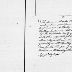 [Document, 1783 August 30]