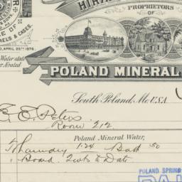 Poland Mineral Springs. Bill