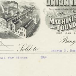 Union Iron Works. Bill