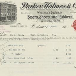 Parker, Holmes & Co.. Bill
