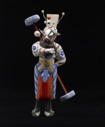 Male Peking Opera Figurine With Weapon On Back