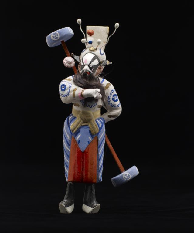 Male Peking Opera Figurine With Weapon On Back