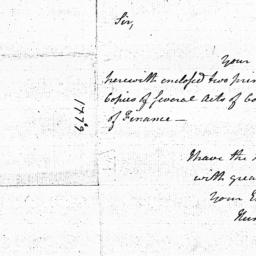 [Document, 1779 January 22]