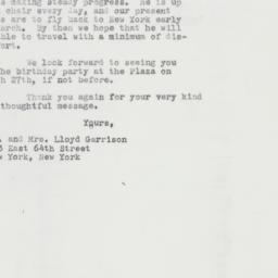Letter: 1963 February 19