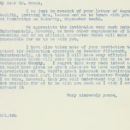 Letter: 1938 August 15