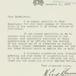 Letter: 1934 December 15