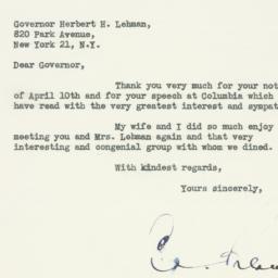 Letter: 1947 April 12