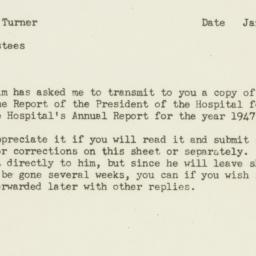 Memorandum: 1948 January 8