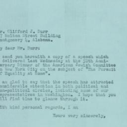 Letter: 1957 April 15