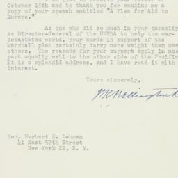 Letter: 1947 November 11